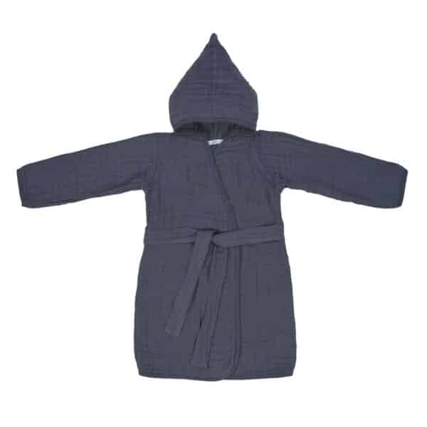 Peignoir en mousseline bleu marine de 24 à 36 mois Lassig Produits