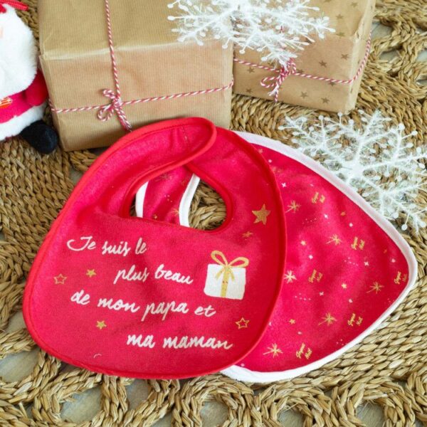 Lot de 2 bavoirs Noel Produits