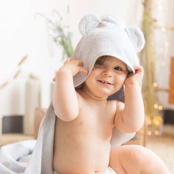 Sortie de bain ourson gris 3KG7 Produits