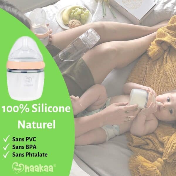 Recueil-Lait + Biberon 160ml Haaka Produits