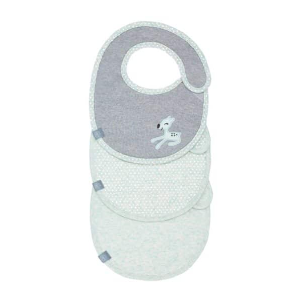 Lot 3 bavoirs petit éponge imperméable Lela Produits
