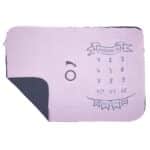 Couverture décor pour photos + 2 accessoires gris/rose BBandCo Produits