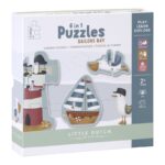 6 in 1 Puzzles de Formes Sailors Bay Little dutch Produits
