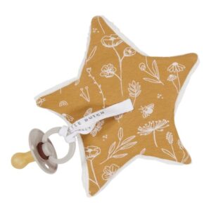 Doudou attache-sucette Wild Flowers Ochre Little dutch Produits