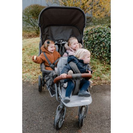 Poussette triple 3 places anthracite Childhome Produits