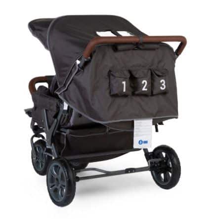 Poussette triple 3 places anthracite Childhome Produits
