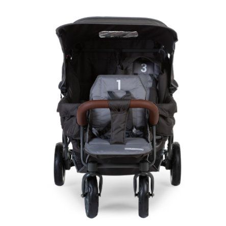 Poussette triple 3 places anthracite Childhome Produits