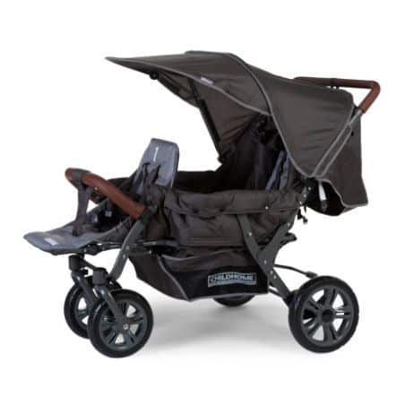 Poussette triple 3 places anthracite Childhome Produits