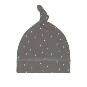 Bonnet Bébé GOTS 3-6mois pois Anthracite Produits