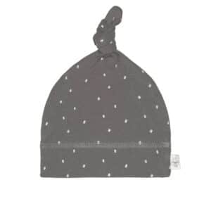 Bonnet Bébé GOTS 3-6mois pois Anthracite Produits