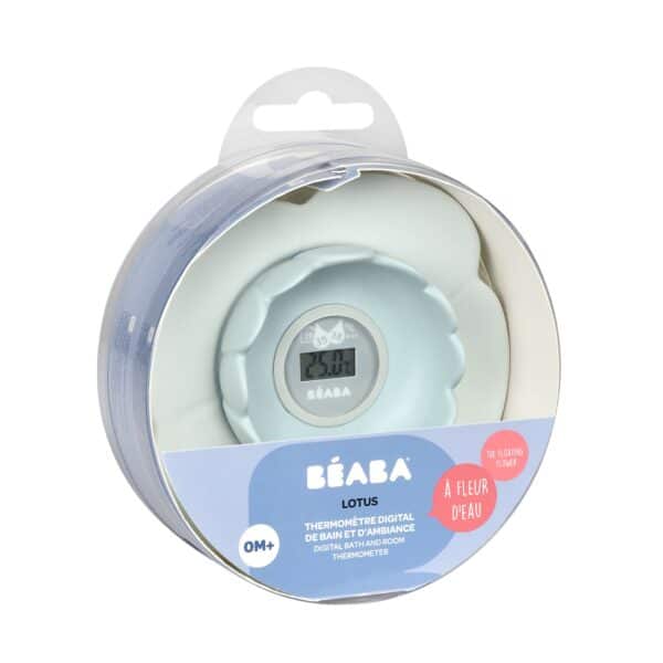 Thermomètre de bain lotus bleu vert Béaba Produits