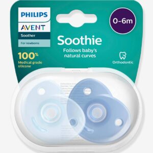 Lot de 2 sucettes nouveau-né Soothie bleu clair + bleu Philips AVENT Produits