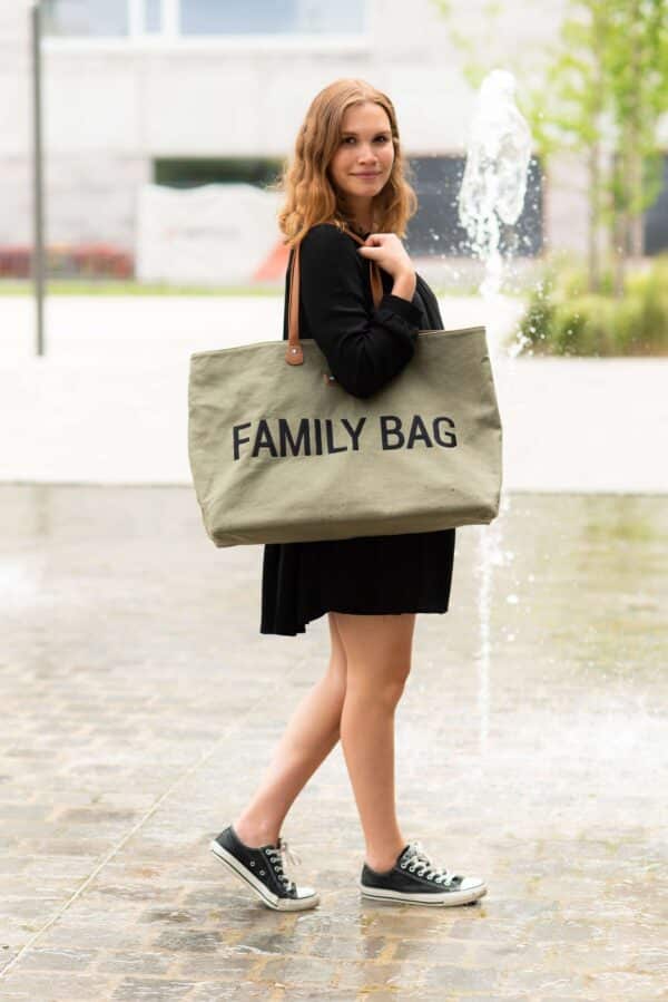 Sac à langer FAMILY BAG toile Kaki Childhome Produits