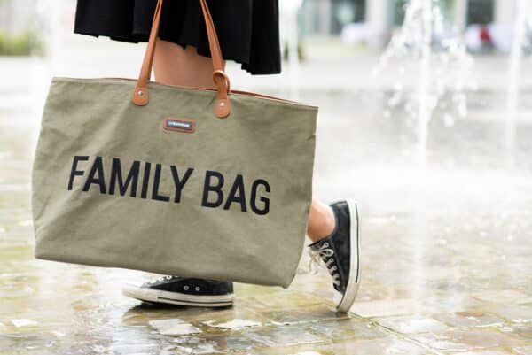 Sac à langer FAMILY BAG toile Kaki Childhome Produits