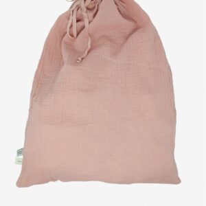 Gigoteuse en coton bio froissé rose poudré 6-18m Kadolis Produits