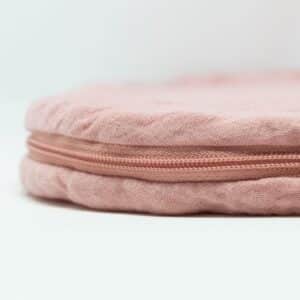 Gigoteuse en coton bio froissé rose poudré 6-18m Kadolis Produits