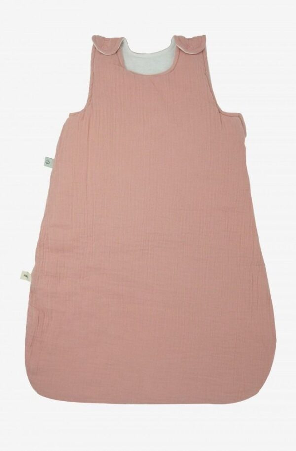 Gigoteuse en coton bio froissé rose poudré 6-18m Kadolis Produits
