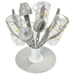 Egoutte-biberon pliable Flower Gris Béaba Produits