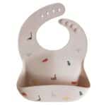Bavoir en silicone - Dinosaures - Mushie Produits