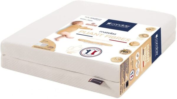 Matelas pliant Fibres 60x120x7cm Candide Produits