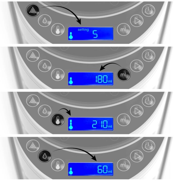 Préparateur de biberons Formula Pro® Advanced Blanc/Noir Baby Brezza Produits