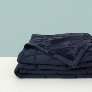 Plaid en coton bio et maille chenille star Produits