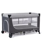 Lit Parapluie LEODY Gris Kinderkraft Produits