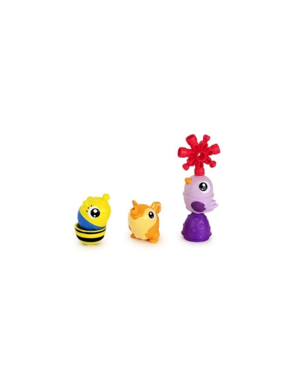Tube violet de perles 6 éducatives Animaux de la forêt Lalaboom Produits