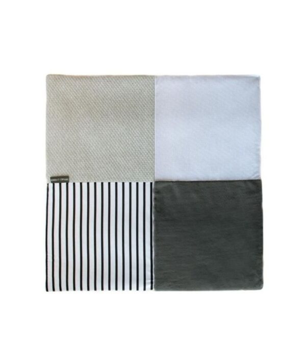 Tapis tapidou mosaïque blanc et gris Doudou et compagnie Produits
