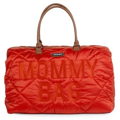 Sac à langer Mommy Bag matelassé rouge Childhome Produits