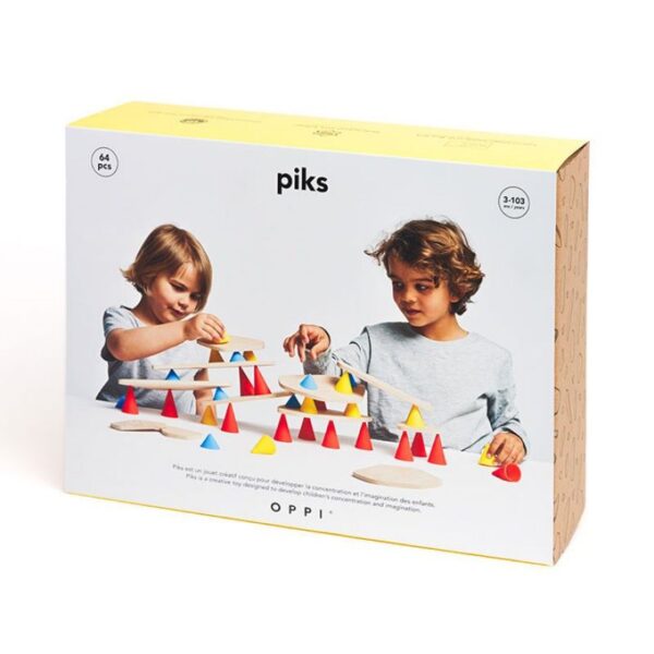 Jeu de construction et d'équilibre PIKS medium kit 44 pièces OPPI Produits