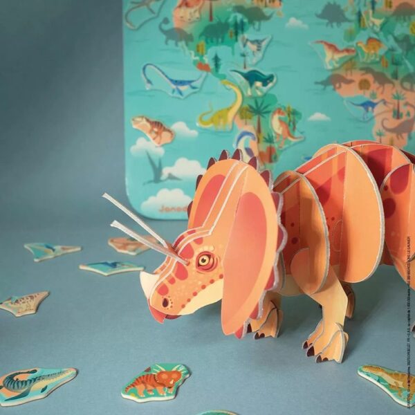Puzzle en volume le Tricératops Janod Produits