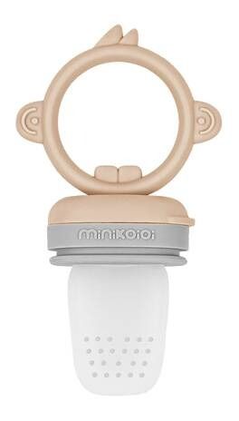 Grignoteur silicone nude gris Baby Pulp -Minikoioi Produits