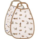 Bavoir bébé Little Mateys bleu royal lot de 2 - LÄSSIG Produits