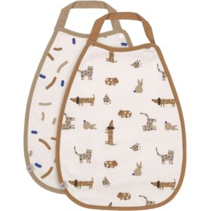 Bavoir bébé Little Mateys bleu royal lot de 2 - LÄSSIG Produits
