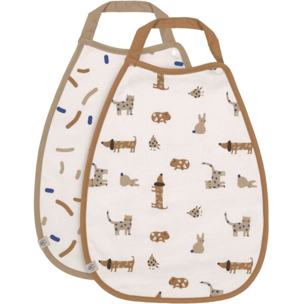 Bavoir bébé Little Mateys bleu royal lot de 2 - LÄSSIG Produits