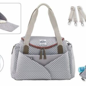 Sac à langer Sydney II print grey Beaba Produits