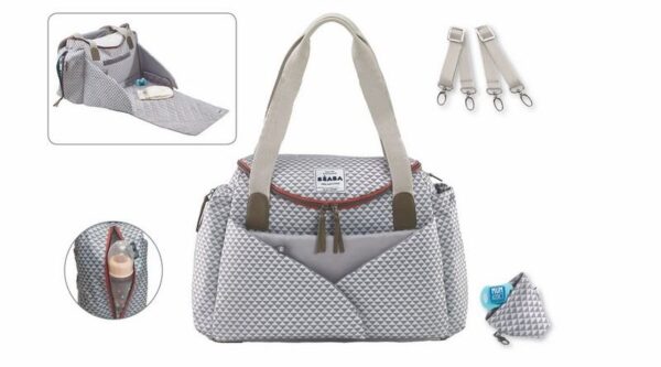 Sac à langer Sydney II print grey Beaba Produits
