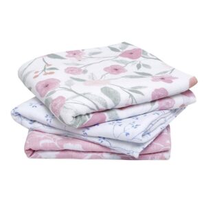 Lot de 3 musy-langes en mousseline de coton Ma Fleur - Aden Anais Produits