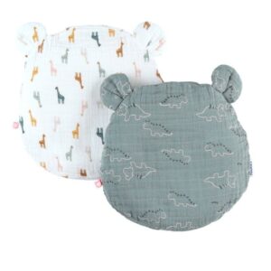 Coussin de tête + 2 housses Bio Mix&Match Vert NOUKIE'S Produits