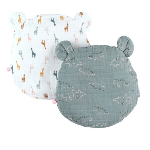 Coussin de tête + 2 housses Bio Mix&Match Vert NOUKIE'S Produits