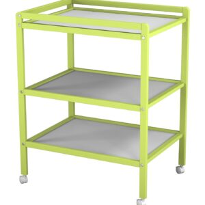 Table à langer 2 étagères bois vert - AT4 Produits