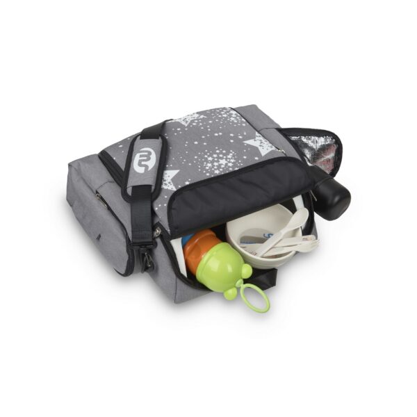 Sac à langer - sac à dos rehausseur gris Stars Produits