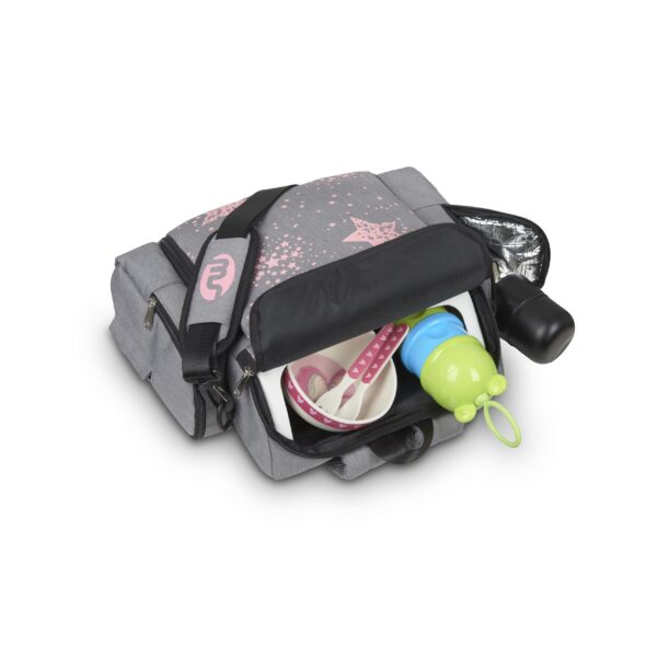 Sac à langer - sac à dos rehausseur rose Stars Produits