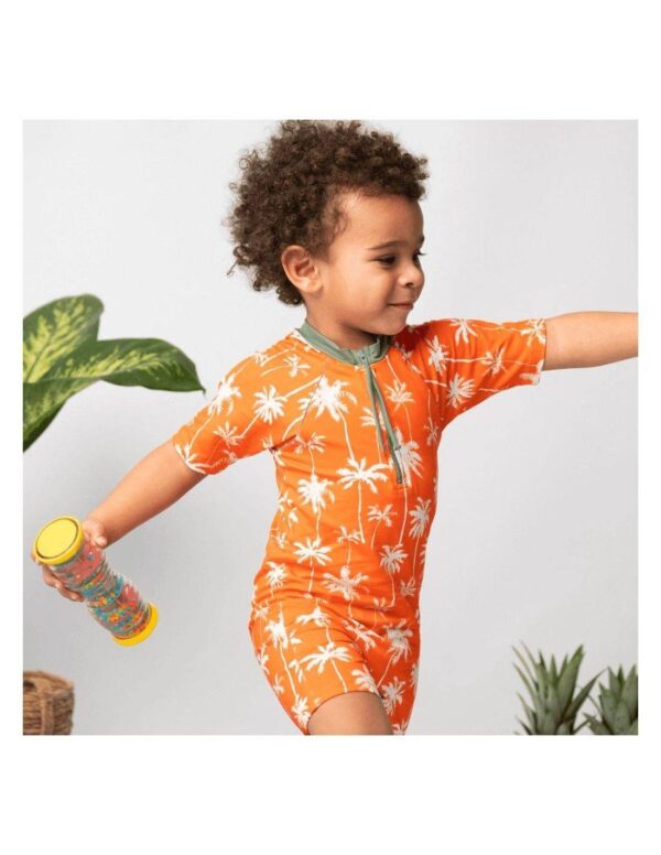 Combinaison anti-uv bébé Indiana orange Les Petits Protégés Produits