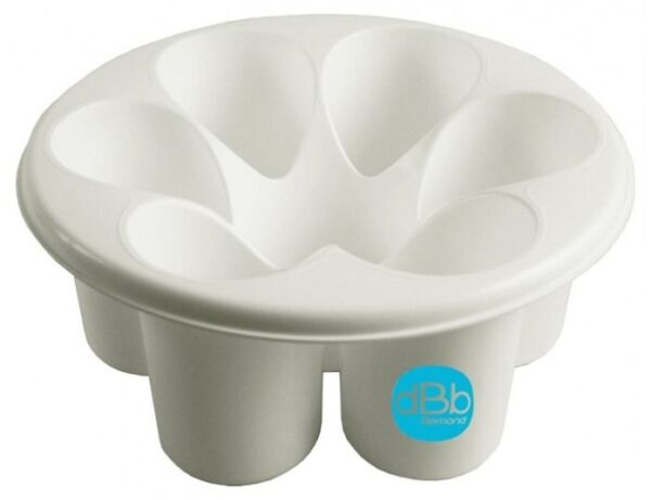 Porte Biberon Egouttoir Fleur Blanc Remond Produits