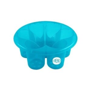 Porte Biberon Egouttoir Fleur Bleu turquoise Remond Produits