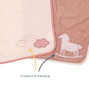 2 bavoirs maternelle cheval 24 mois - BabyCalin Produits