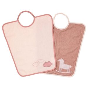 2 bavoirs maternelle cheval 24 mois - BabyCalin Produits