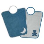 2 bavoirs maternelle ourson 24 mois - BabyCalin Produits